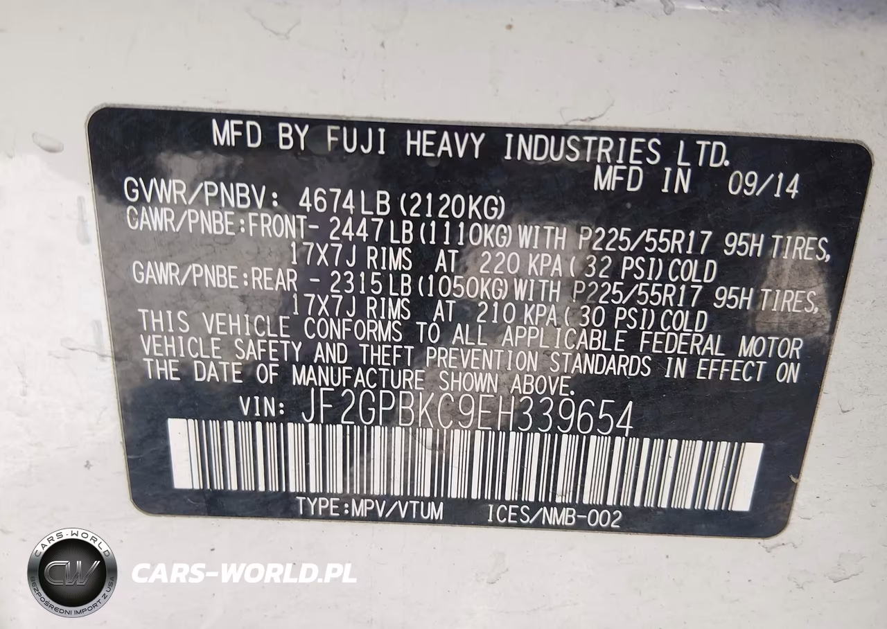 2014 Subaru Xv Crosstrek Hybrid 2.0I Touring VIN:JF2GPBKC9EH339654 - 9