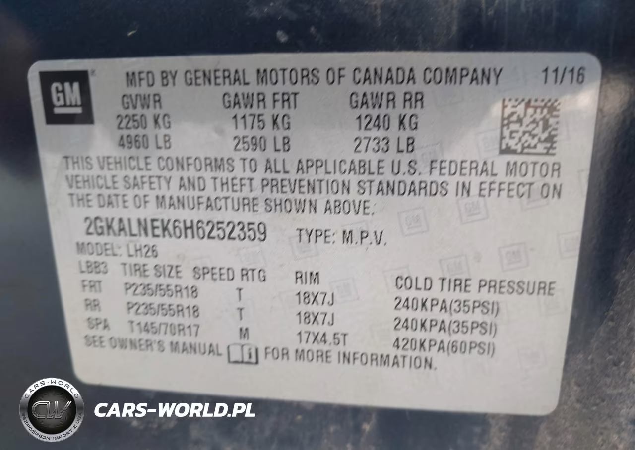 2017 GMC Terrain Sle-2 VIN:2GKALNEK6H6252359 - 9