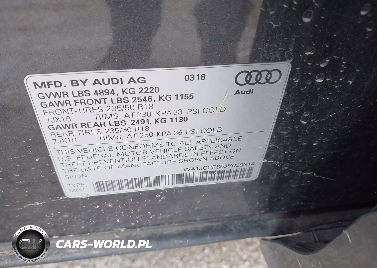 2018 Audi Q3 2.0T Premium-2.0T Sport Premium VIN:WA1JCCFS5JR029314 - 9
