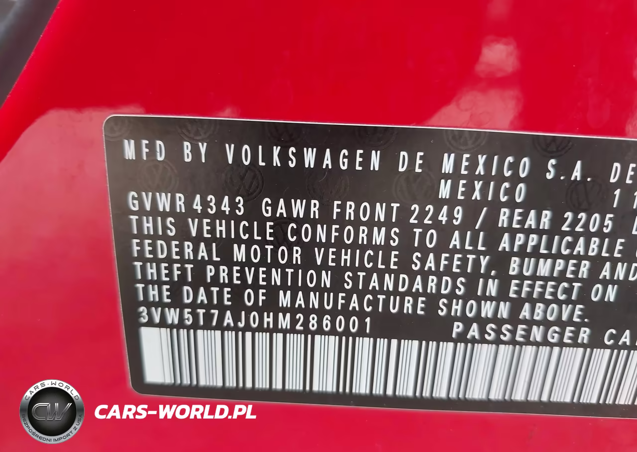 2017 Volkswagen Jetta Gli VIN:3VW5T7AJ0HM286001 - 9