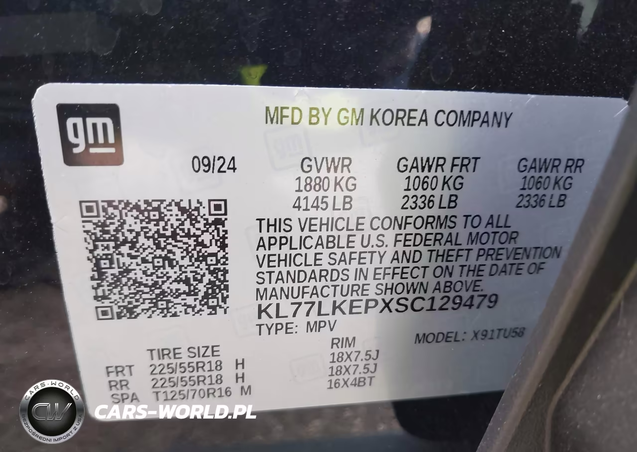 2025 Chevrolet Trax Fwd Activ VIN:KL77LKEPXSC129479 - 9
