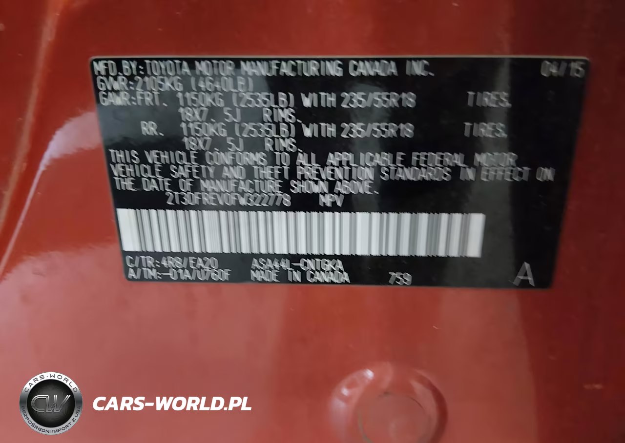 2015 Toyota Rav4 Limited VIN:2T3DFREV0FW322778 - 9
