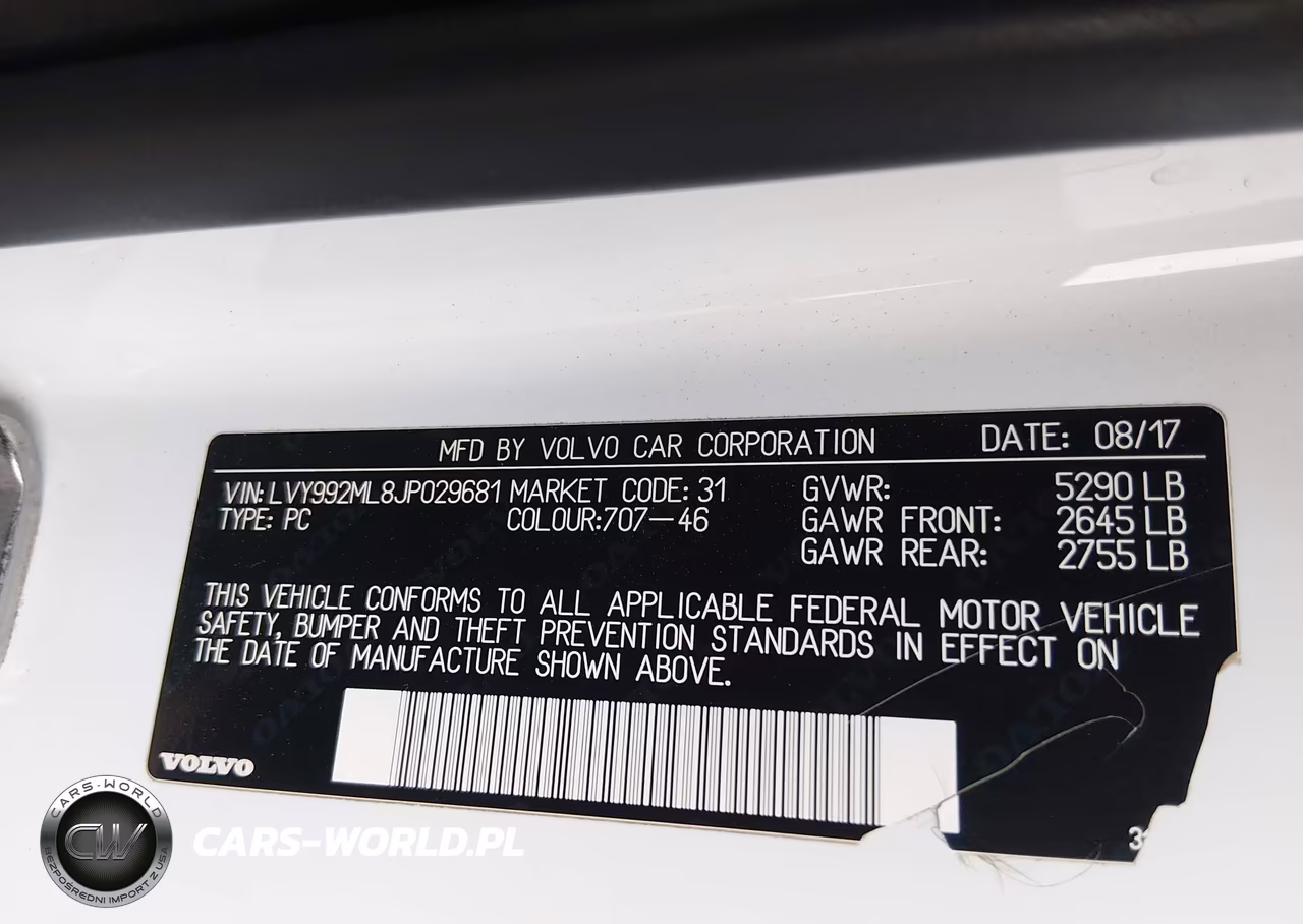 2018 Volvo S90 T6 Inscription VIN:LVY992ML8JP029681 - 9