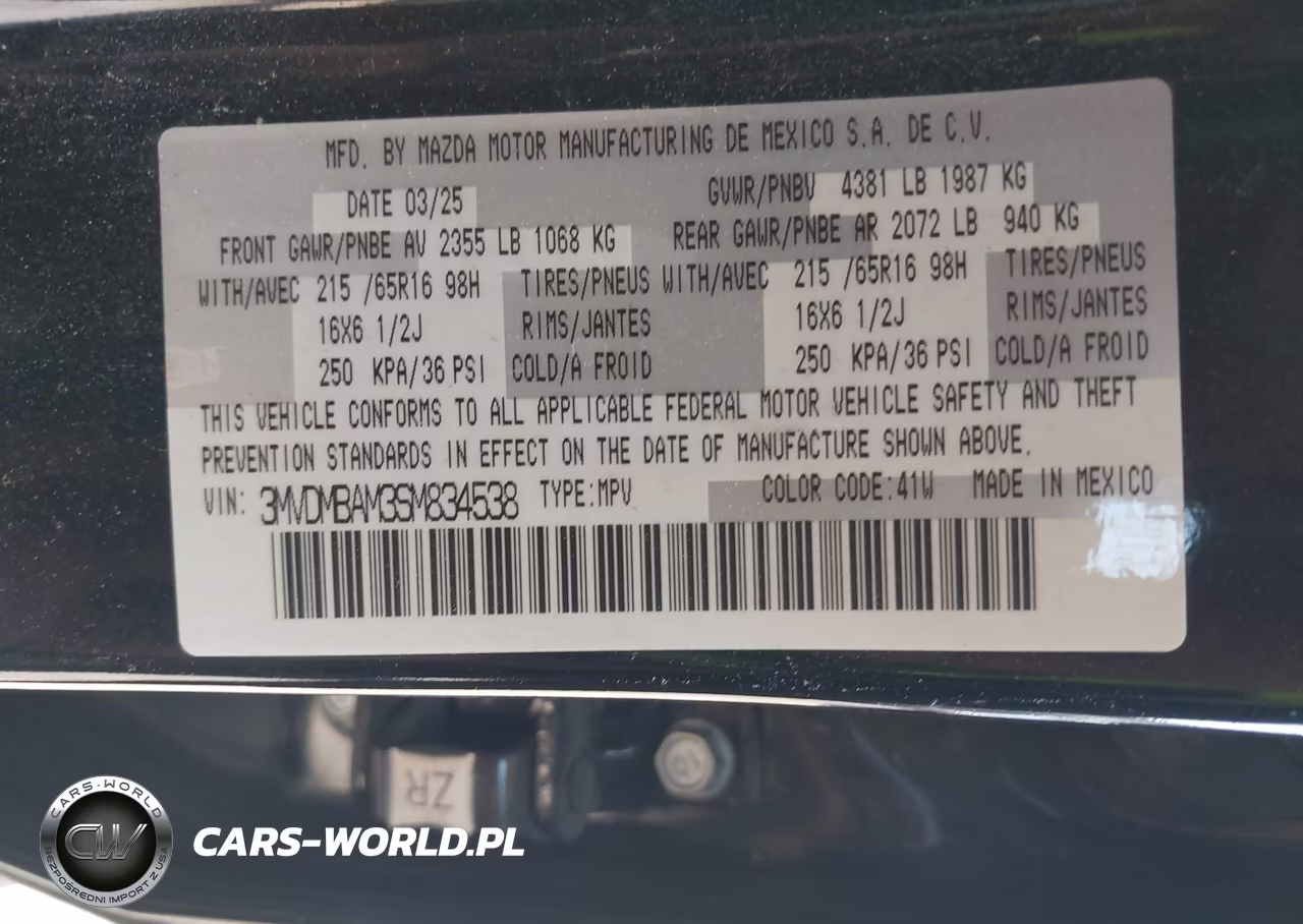 2025 Mazda Cx-30 2.5 S VIN:3MVDMBAM3SM834538 - 8
