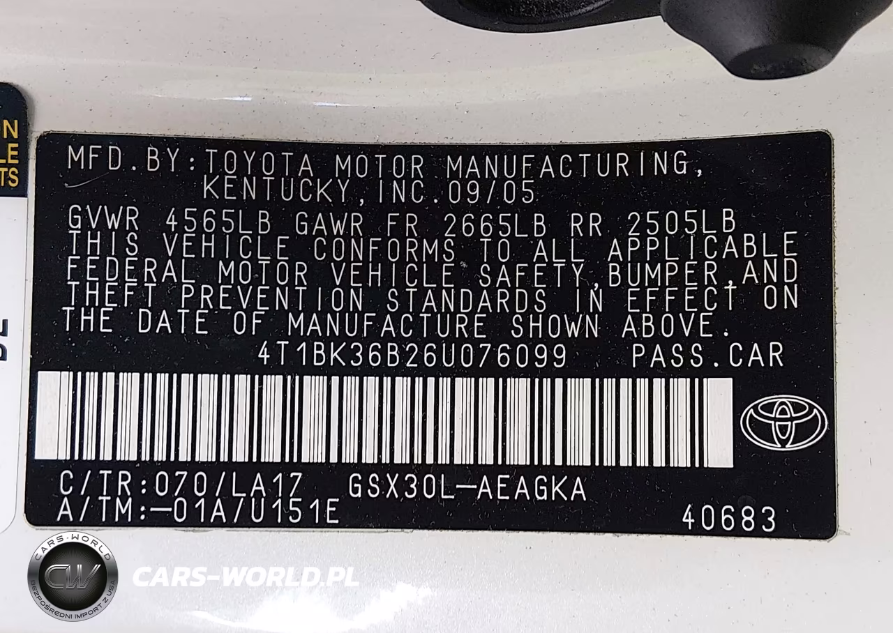 2006 Toyota Avalon Xls VIN:4T1BK36B26U076099 - 9