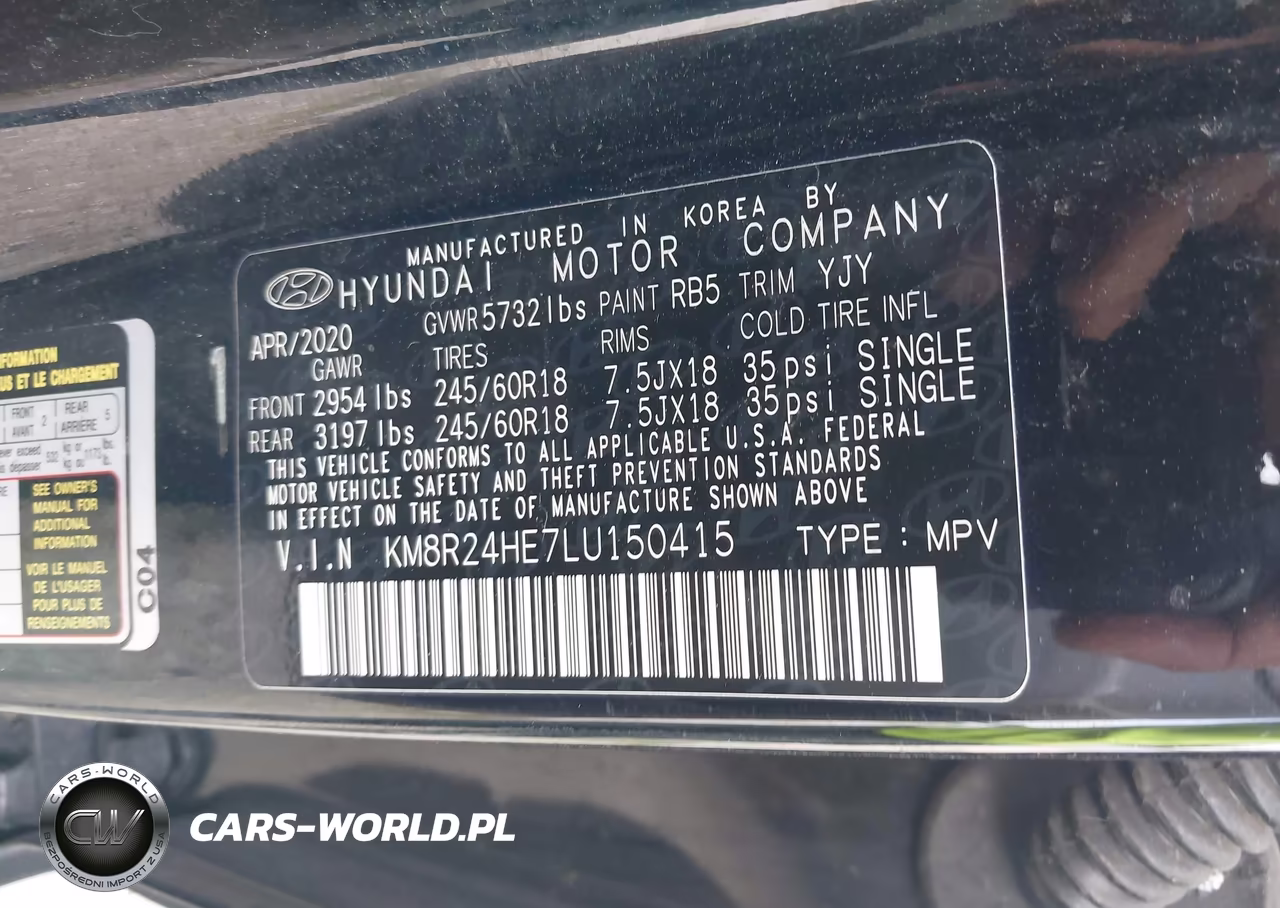 2020 Hyundai Palisade Sel VIN:KM8R24HE7LU150415 - 9