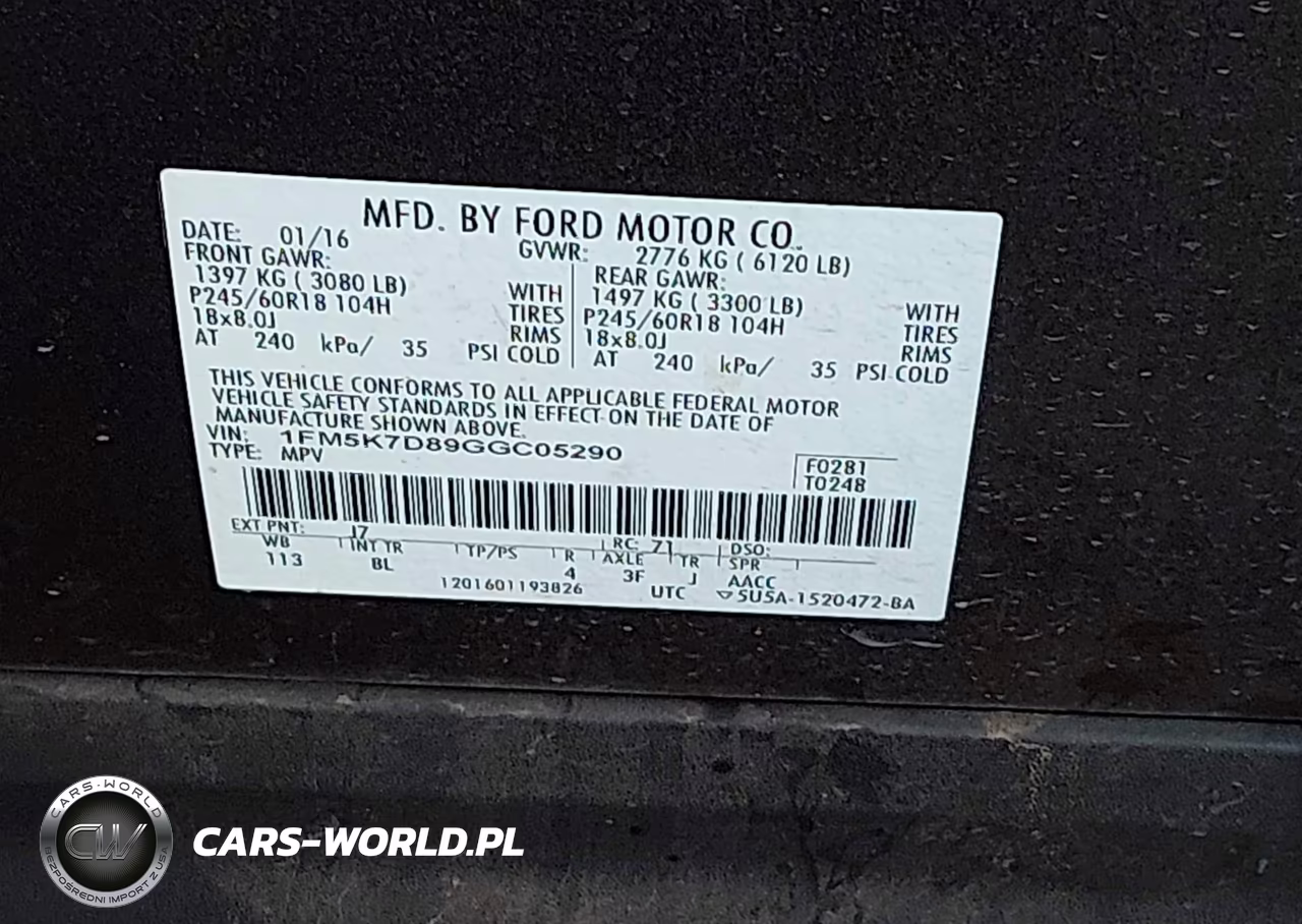 2016 Ford Explorer Xlt VIN:1FM5K7D89GGC05290 - 9