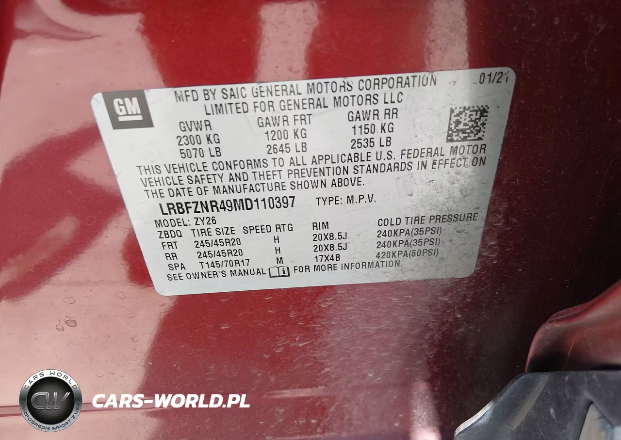 2021 Buick Envision Fwd Essence VIN:LRBFZNR49MD110397 - 9