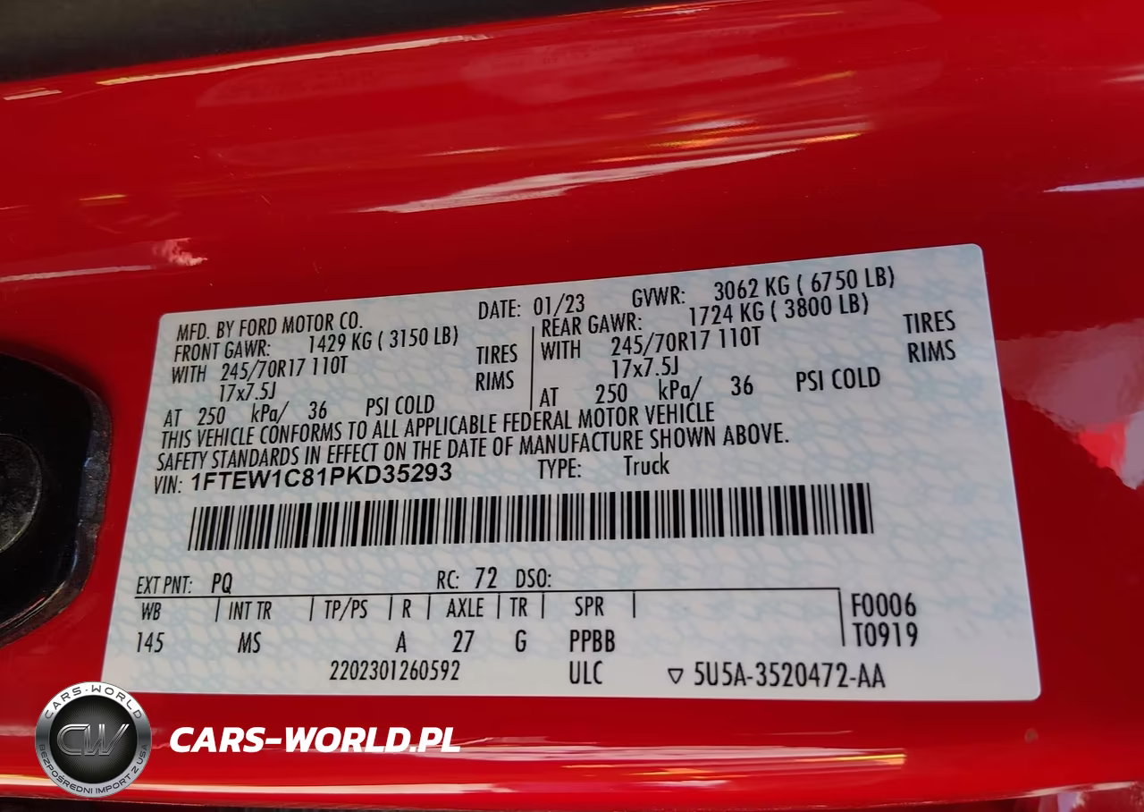2023 Ford F-150 Xlt VIN:1FTEW1C81PKD35293 - 9