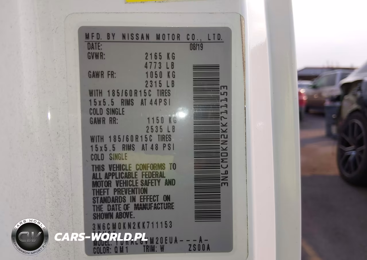 2019 Nissan Nv200 Sv VIN:3N6CM0KN2KK711153 - 9