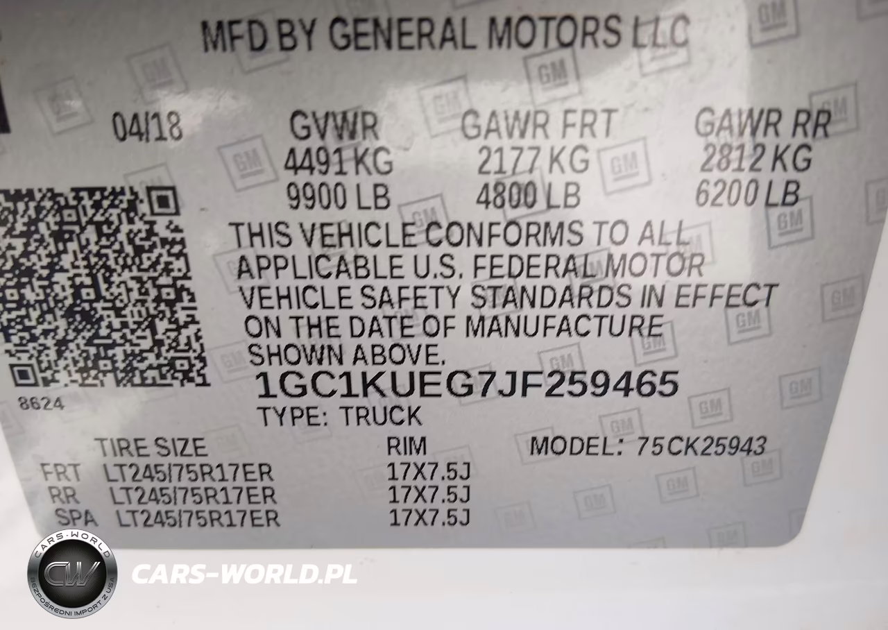 2018 Chevrolet Silverado 2500Hd Wt VIN:1GC1KUEG7JF259465 - 9