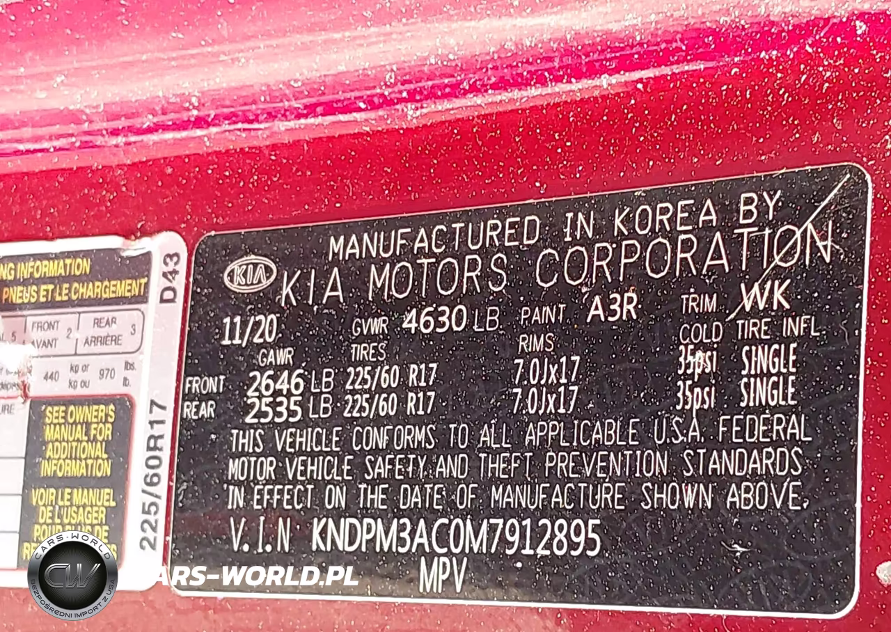 2021 Kia Sportage Lx VIN:KNDPM3AC0M7912895 - 9
