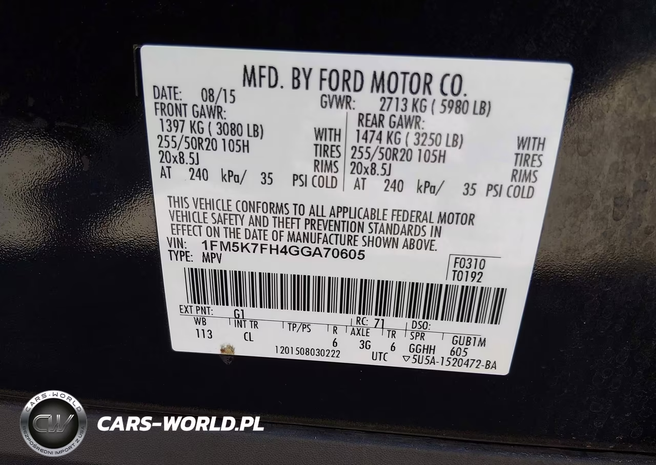 2016 Ford Explorer Limited VIN:1FM5K7FH4GGA70605 - 9