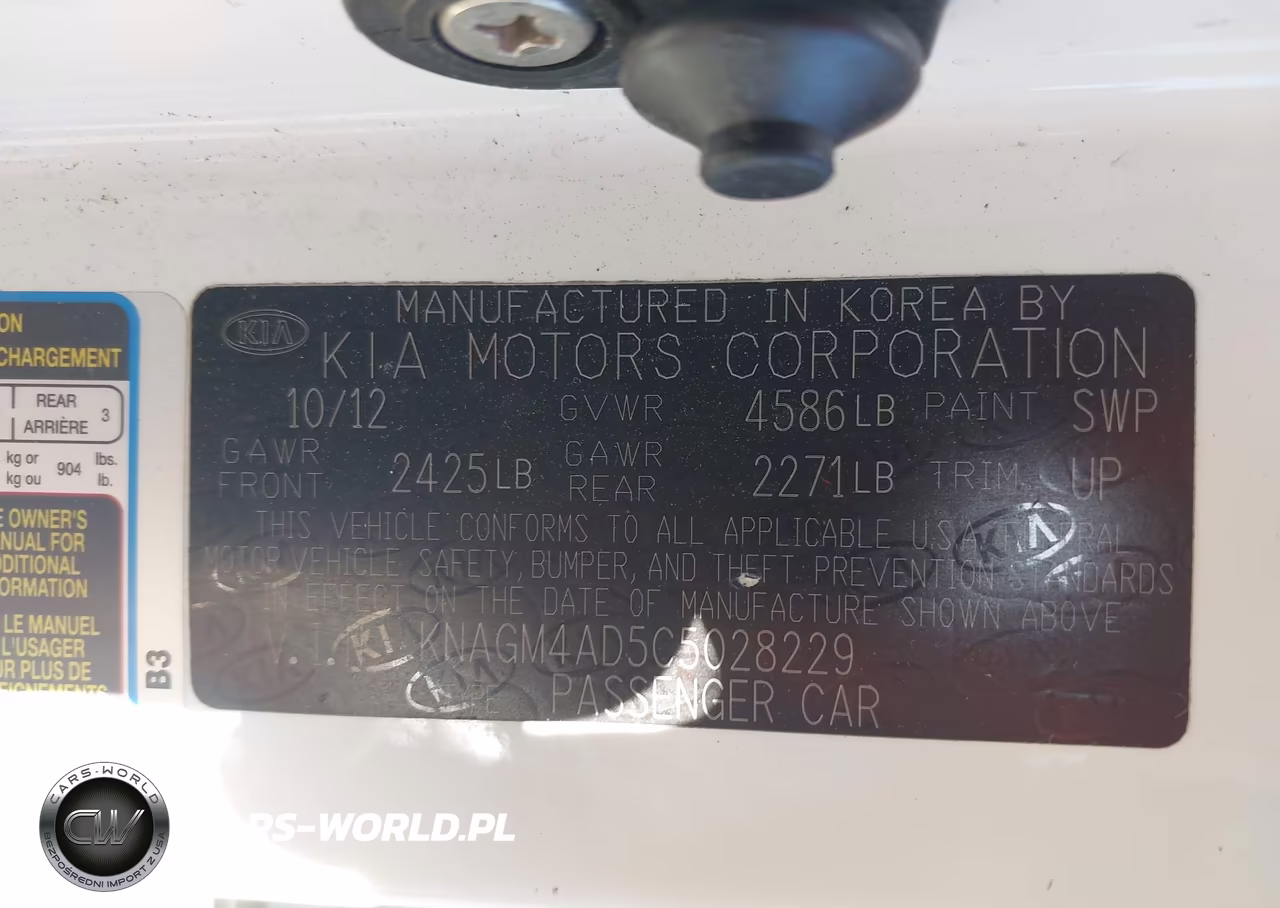 2012 KIA OPTIMA HYBRID EX VIN:KNAGM4AD5C5028229 - 9