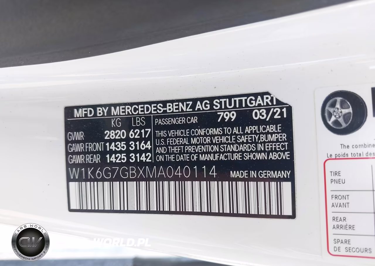 2021 Mercedes-Benz S 580 4Matic VIN:W1K6G7GBXMA040114 - 9