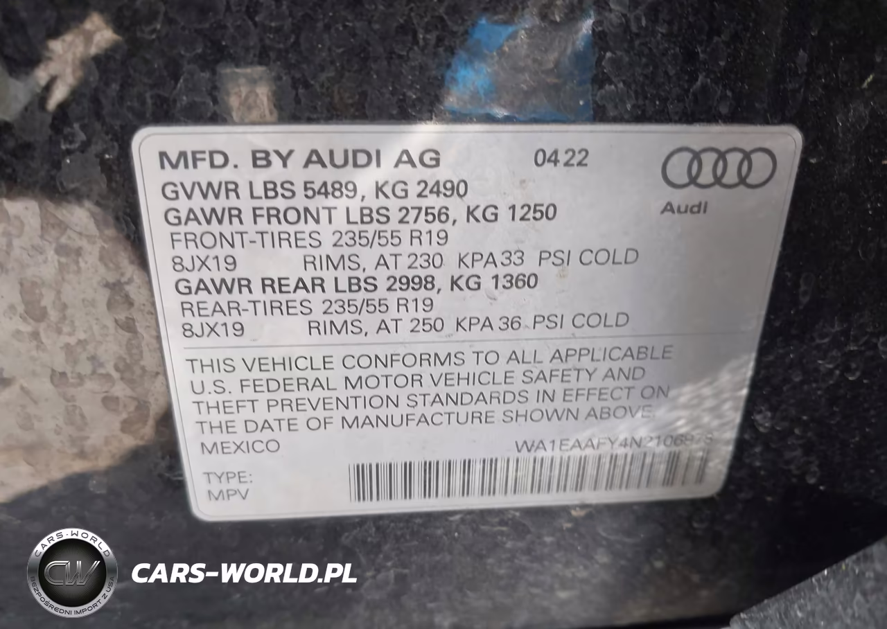 2022 Audi Q5 Premium Plus 45 Tfsi S Line Quattro S Tronic VIN:WA1EAAFY4N2106978 - 9