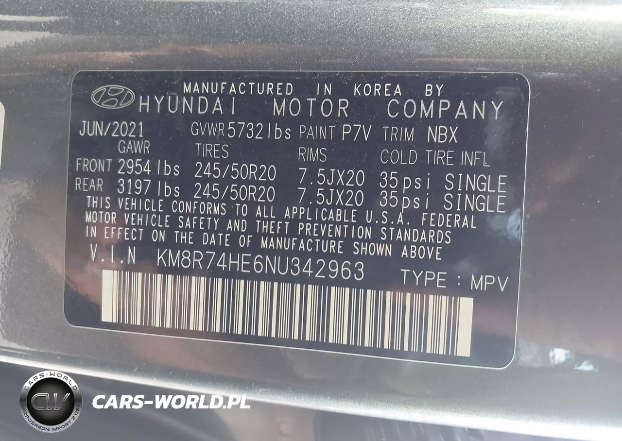 2022 Hyundai Palisade Calligraphy VIN:KM8R74HE6NU342963 - 9