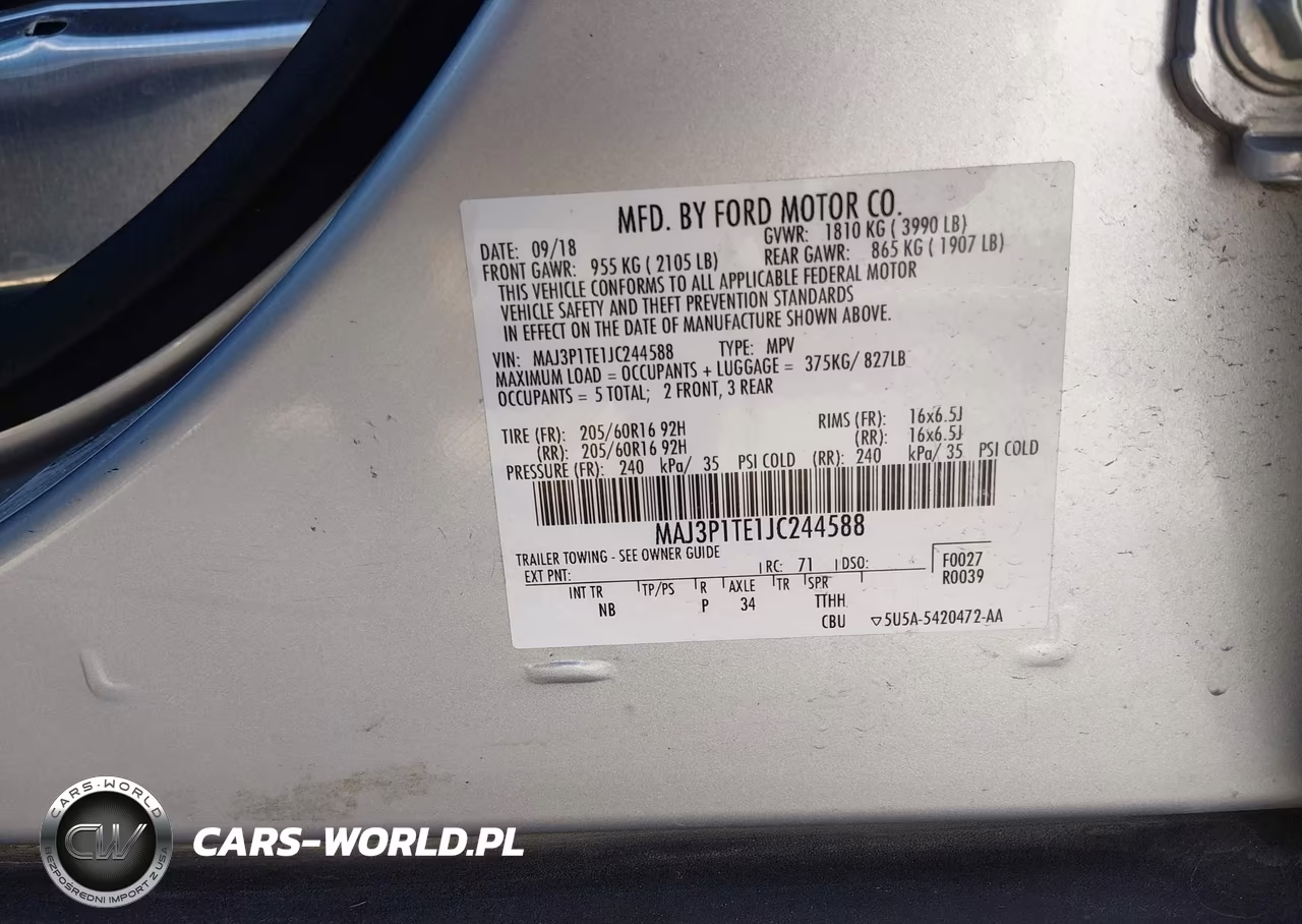 2018 Ford Ecosport Se VIN:MAJ3P1TE1JC244588 - 9