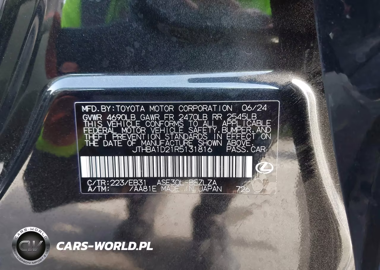 2024 Lexus Is 300 F Sport Design VIN:JTHBA1D21R5131816 - 9