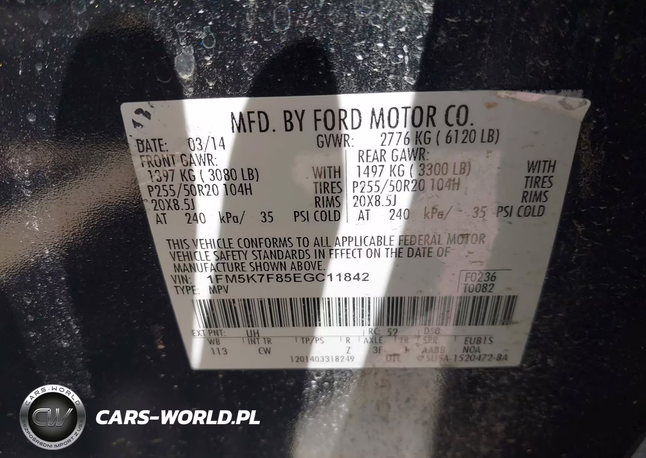 2014 Ford Explorer Limited VIN:1FM5K7F85EGC11842 - 9