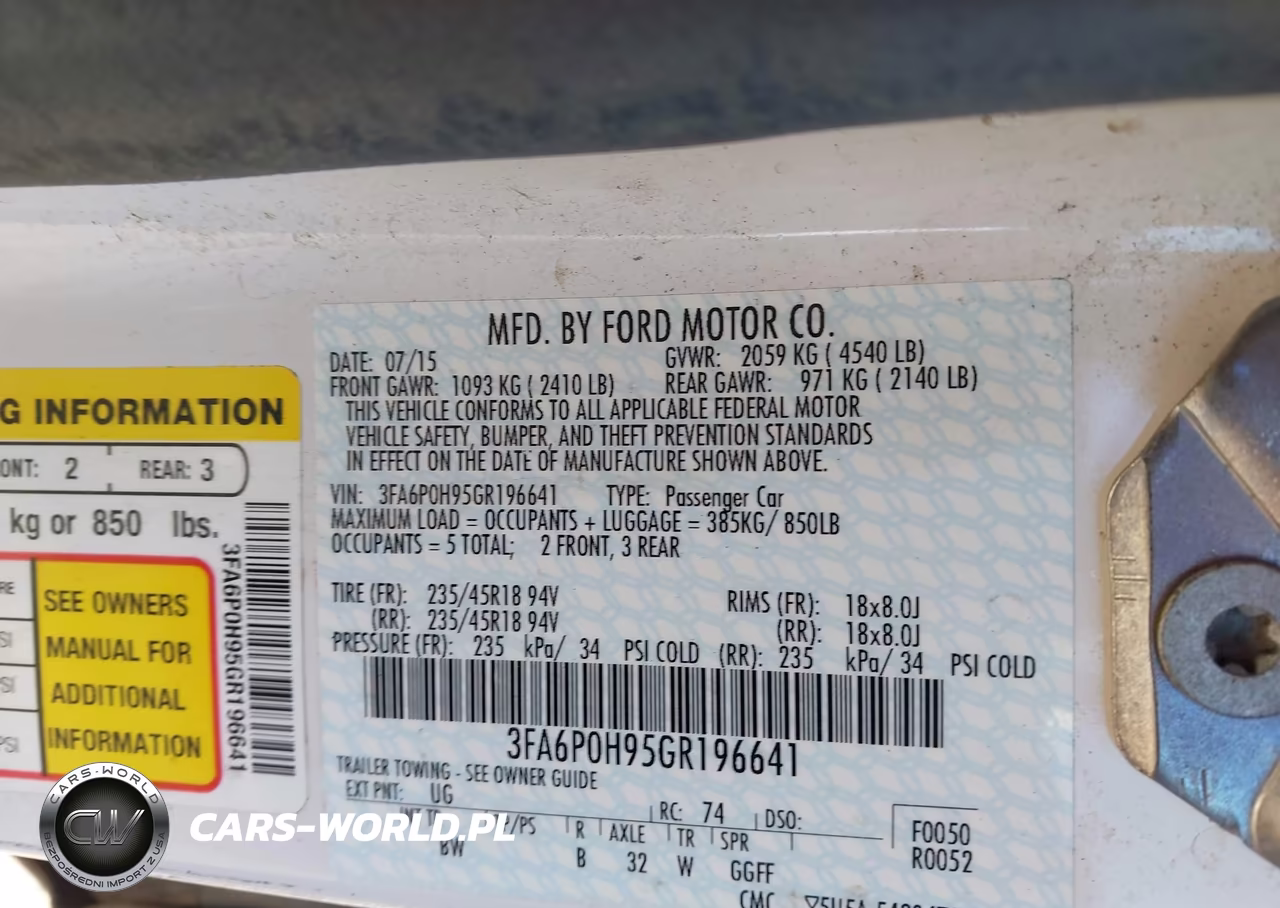 2016 Ford Fusion Se VIN:3FA6P0H95GR196641 - 9