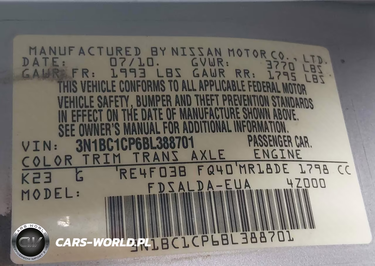 2011 Nissan Versa 1.8S VIN:3N1BC1CP6BL388701 - 9