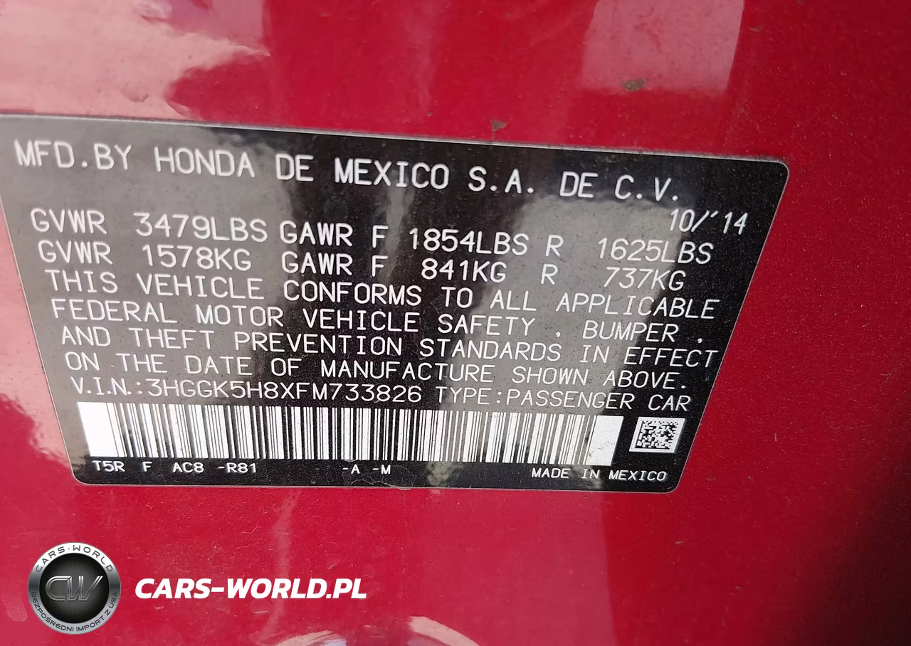 2015 Honda Fit Ex-Ex-L VIN:3HGGK5H8XFM733826 - 9