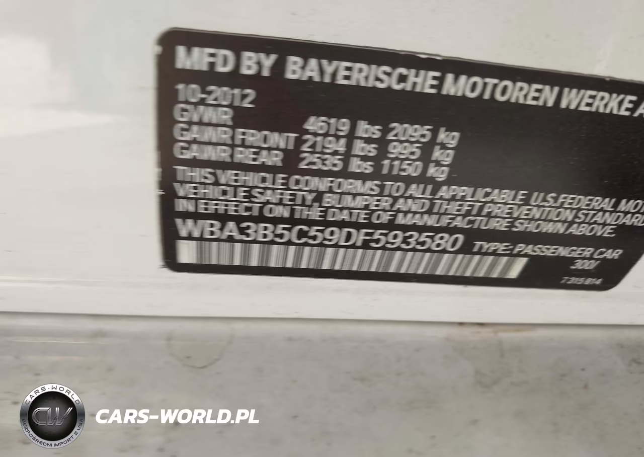 2013 BMW 328I xDrive VIN:WBA3B5C59DF593580 - 9