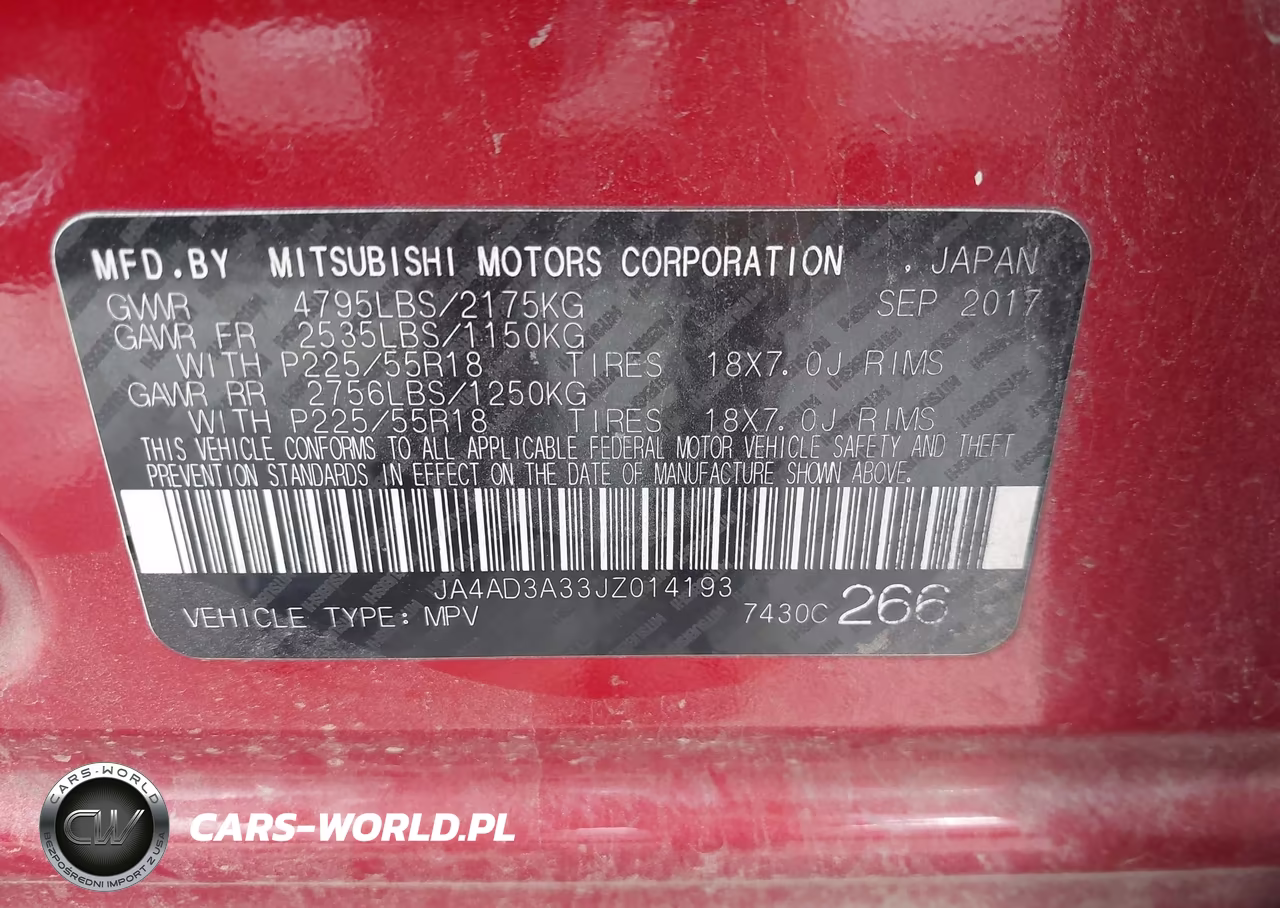 2018 Mitsubishi Outlander Se VIN:JA4AD3A33JZ014193 - 9