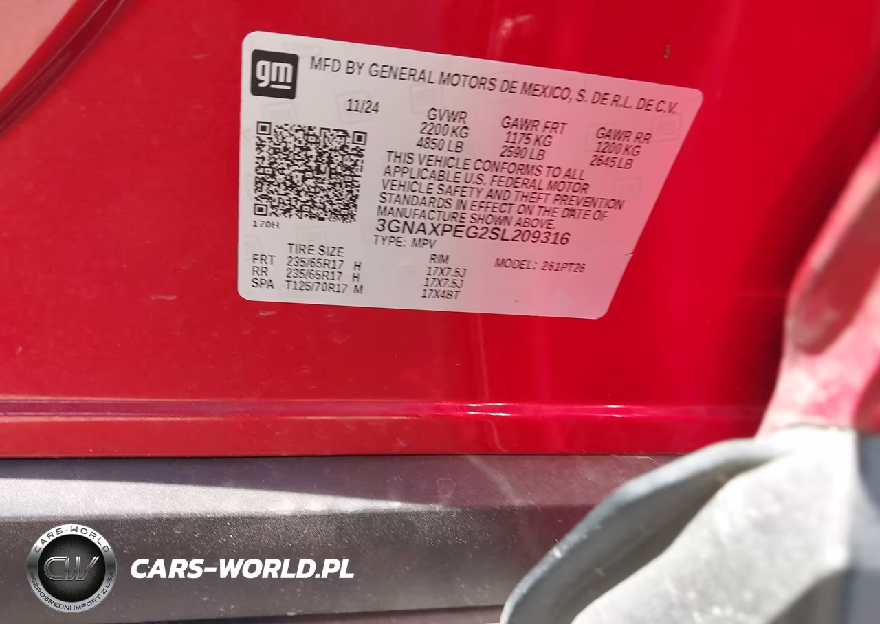 2025 Chevrolet Equinox Awd Lt VIN:3GNAXPEG2SL209316 - 9
