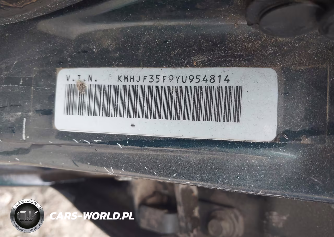 2000 Hyundai Elantra Gls VIN:KMHJF35F9YU954814 - 9