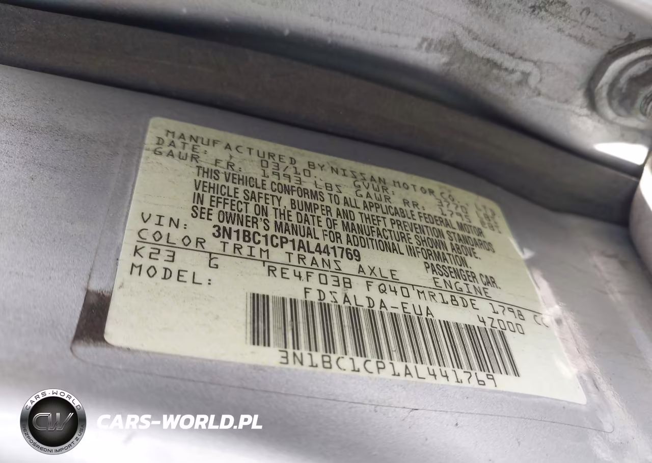 2010 Nissan Versa 1.8S VIN:3N1BC1CP1AL441769 - 9