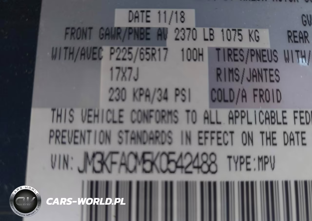 2019 Mazda Cx-5 Touring VIN:JM3KFACM5K0542488 - 9