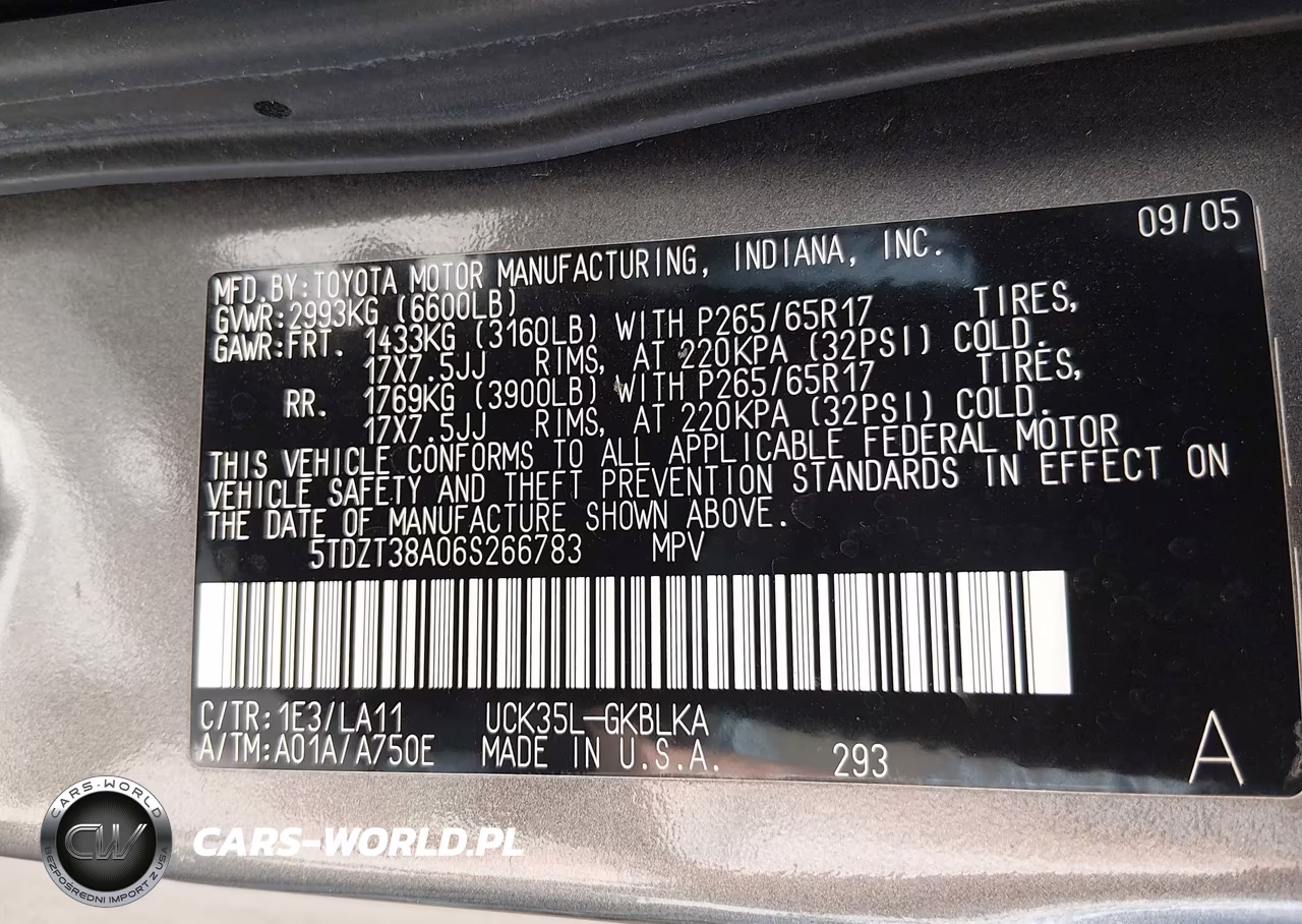 2006 Toyota Sequoia Limited V8 VIN:5TDZT38A06S266783 - 9