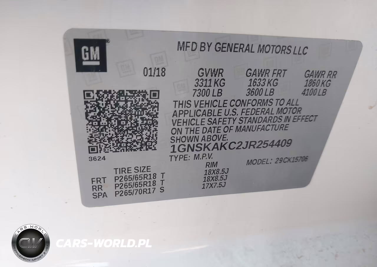 2018 Chevrolet Tahoe Ls VIN:1GNSKAKC2JR254409 - 9