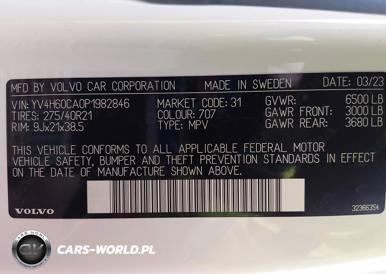 2023 Volvo Xc90 Recharge Plug-In Hybrid T8 Ultimate Bright Theme 7-Seater VIN:YV4H60CA0P1982846 - 9