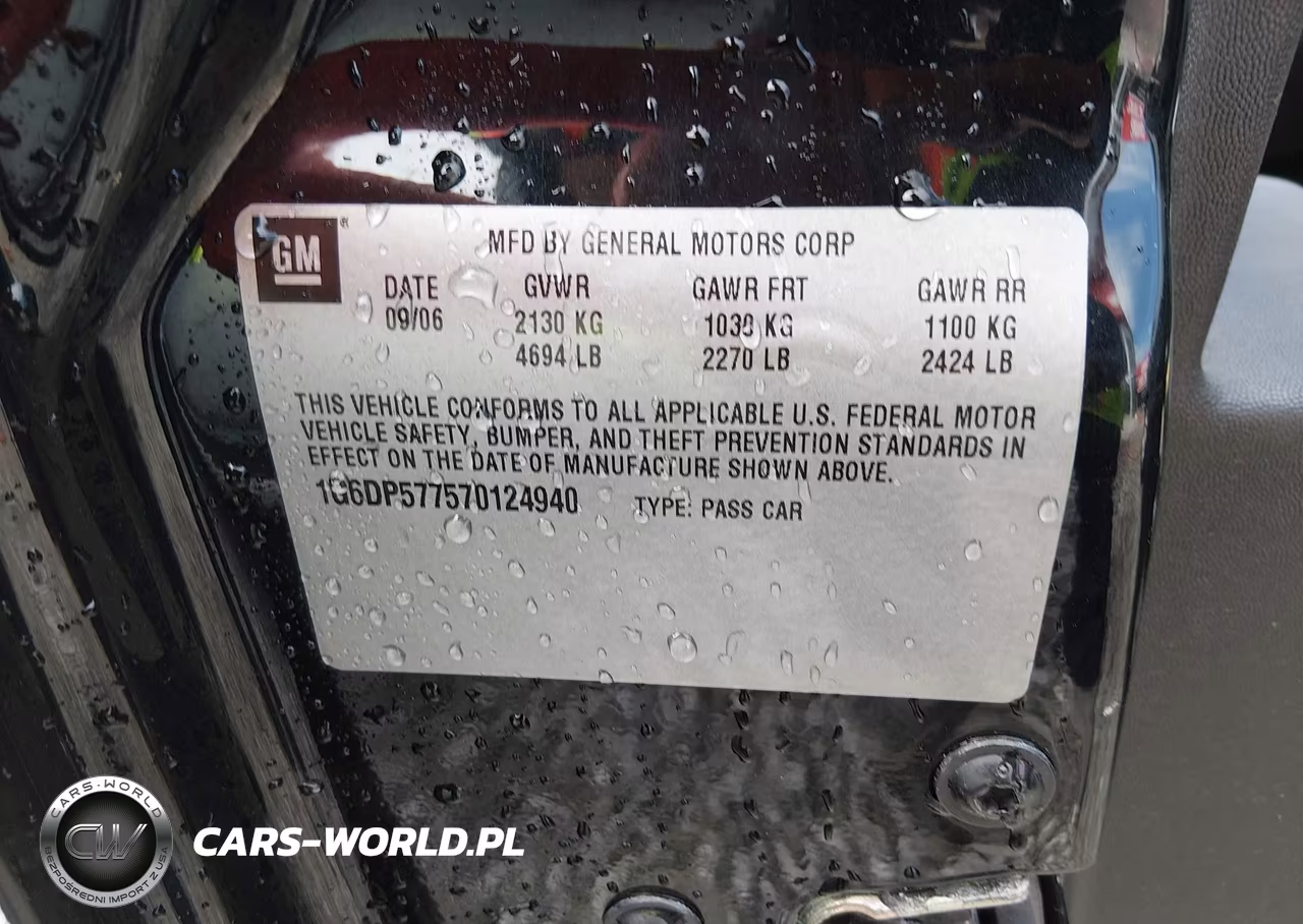 2007 Cadillac Cts Base W-1Sb VIN:1G6DP577570124940 - 9