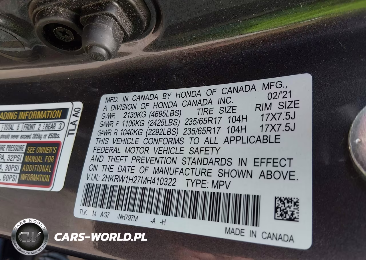 2021 Honda Cr-V 2Wd Lx VIN:2HKRW1H27MH410322 - 9