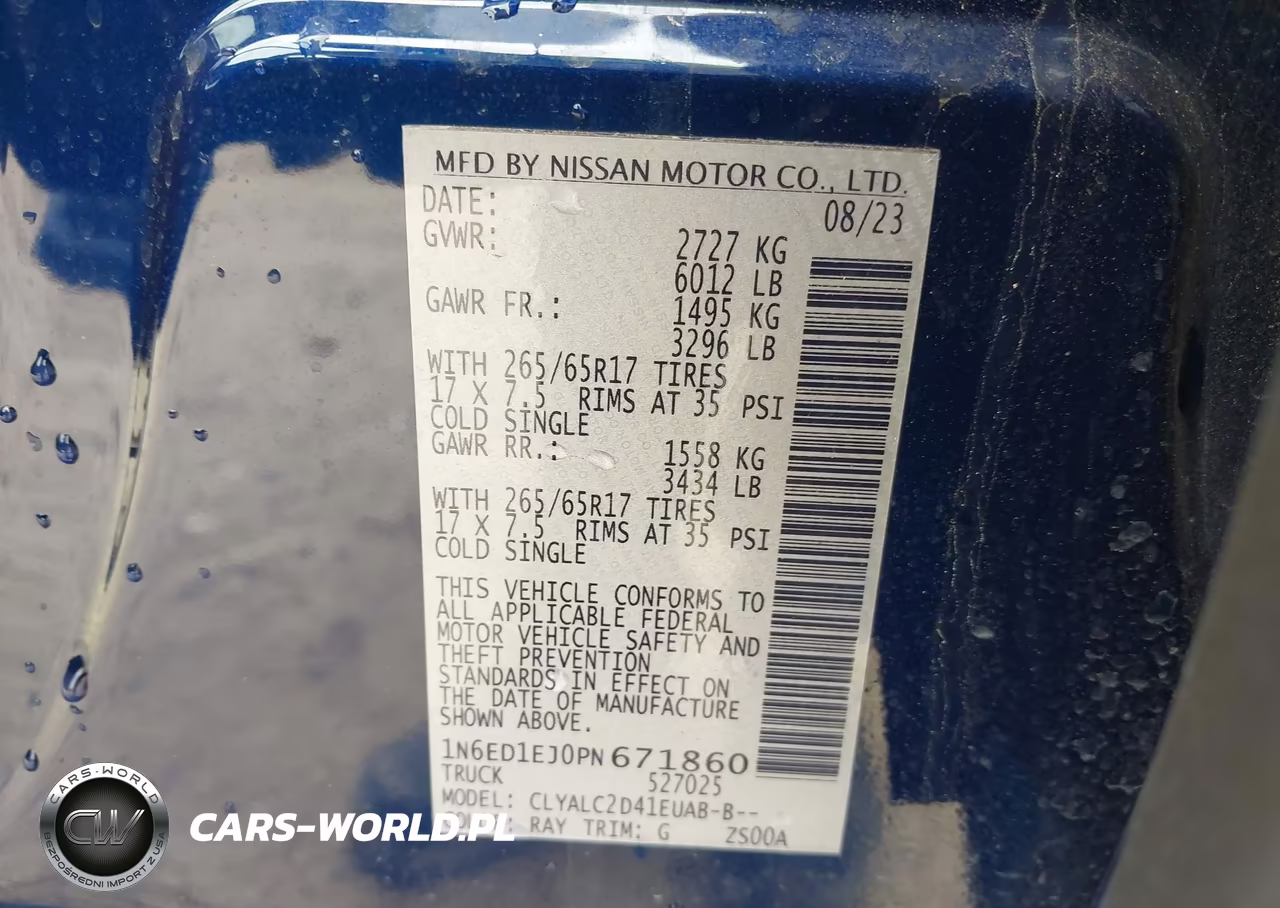 2023 Nissan Frontier Sv 4X2 VIN:1N6ED1EJ0PN671860 - 9