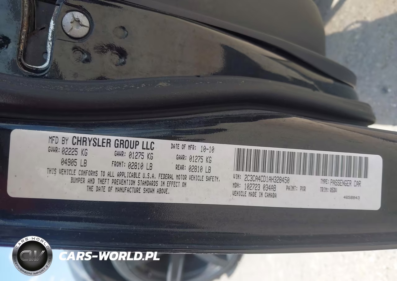 2010 Chrysler 300 Touring VIN:2C3CA4CD1AH328450 - 9