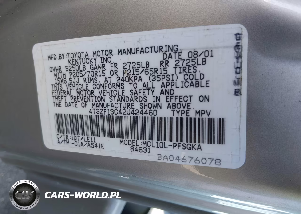 2002 Toyota Sienna Xle VIN:4T3ZF13C42U424460 - 9