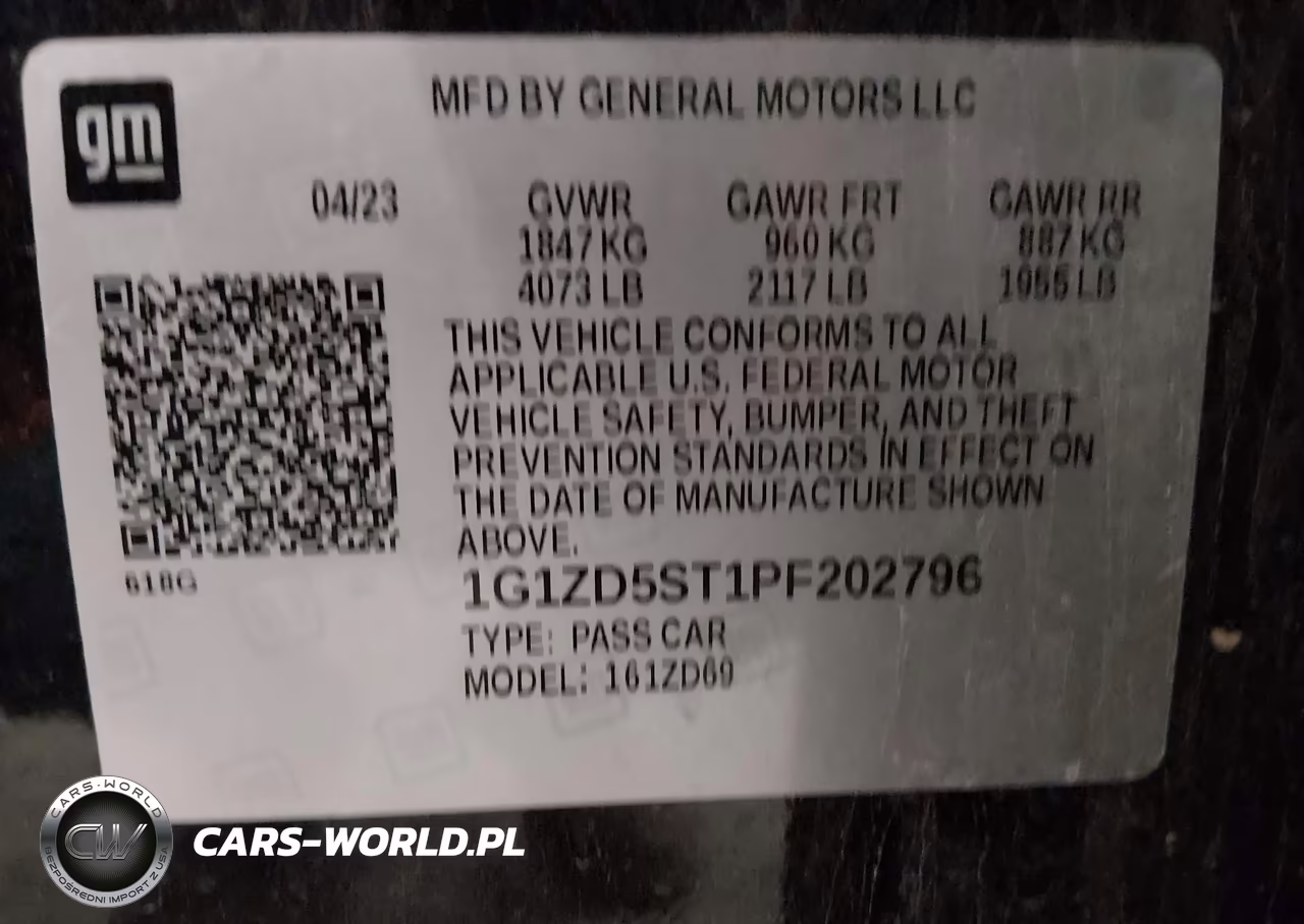 2023 Chevrolet Malibu Lt VIN:1G1ZD5ST1PF202796 - 9