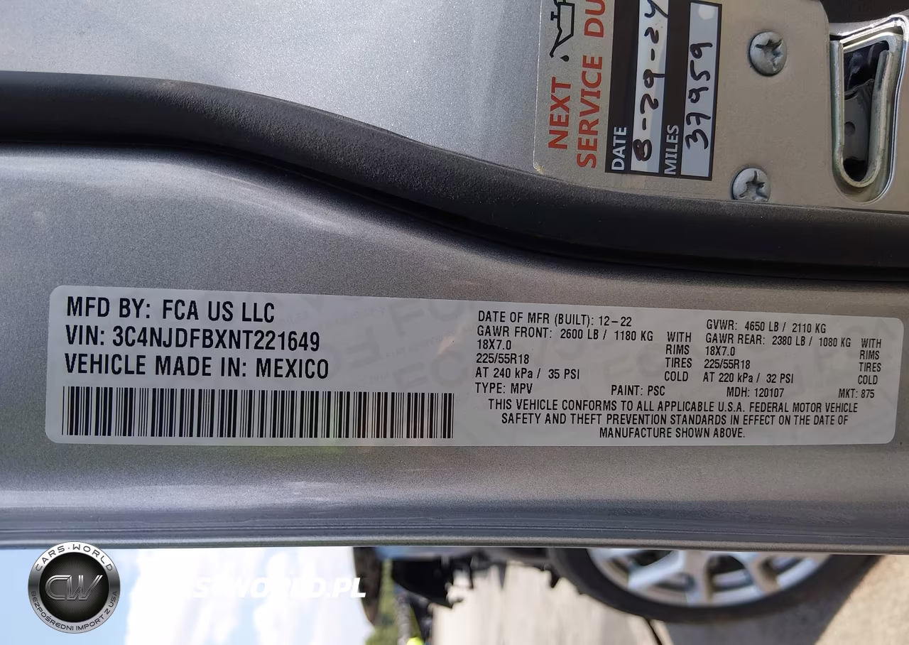 2022 Jeep Compass Latitude Lux 4X4 VIN:3C4NJDFBXNT221649 - 9