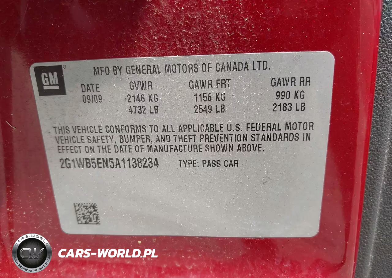 2010 Chevrolet Impala Lt VIN:2G1WB5EN5A1138234 - 9