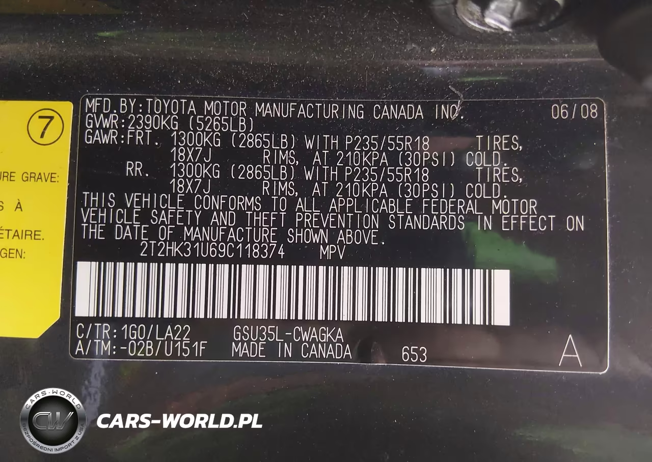 2009 Lexus Rx 350 VIN:2T2HK31U69C118374 - 9