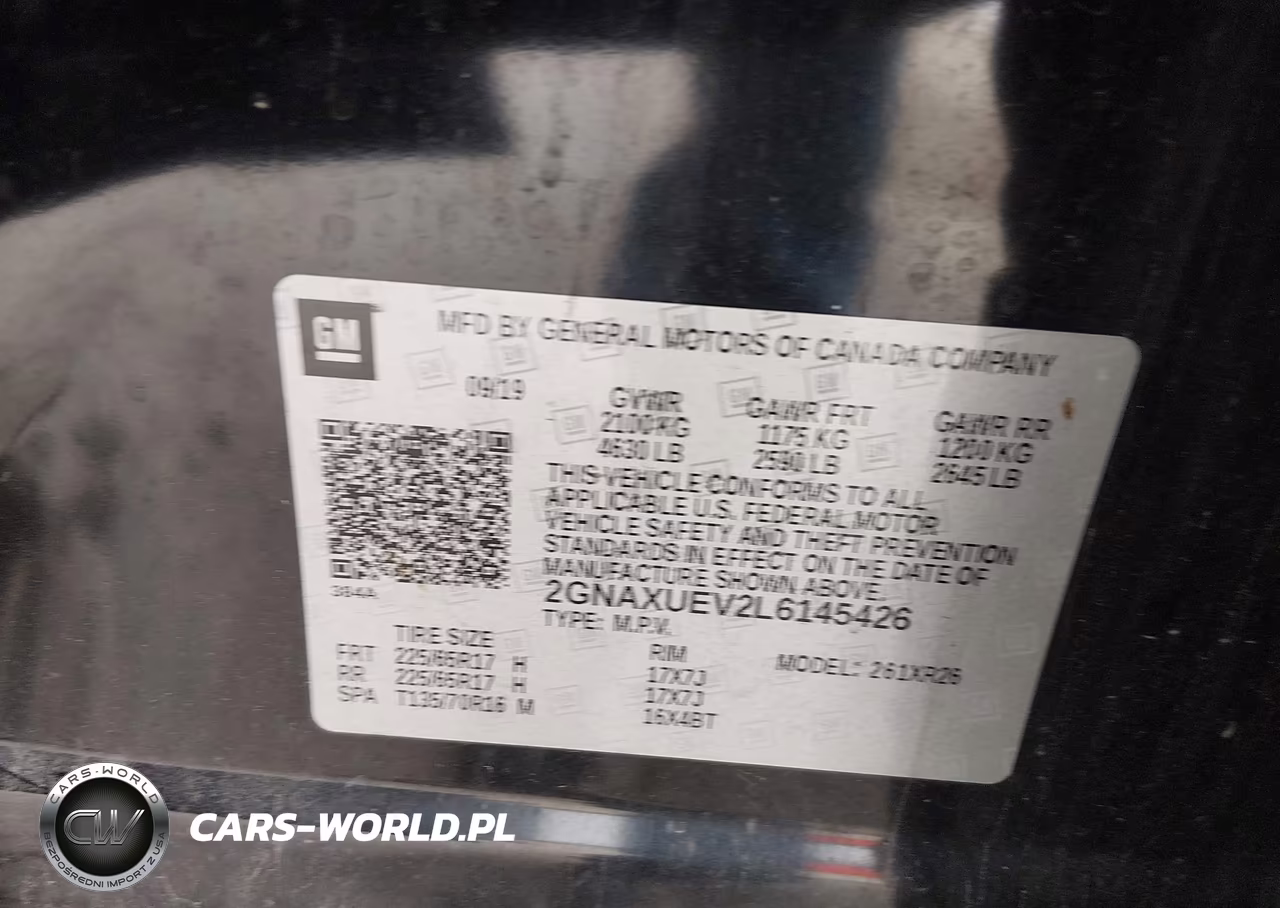 2020 Chevrolet Equinox Awd Lt 1.5L Turbo VIN:2GNAXUEV2L6145426 - 9
