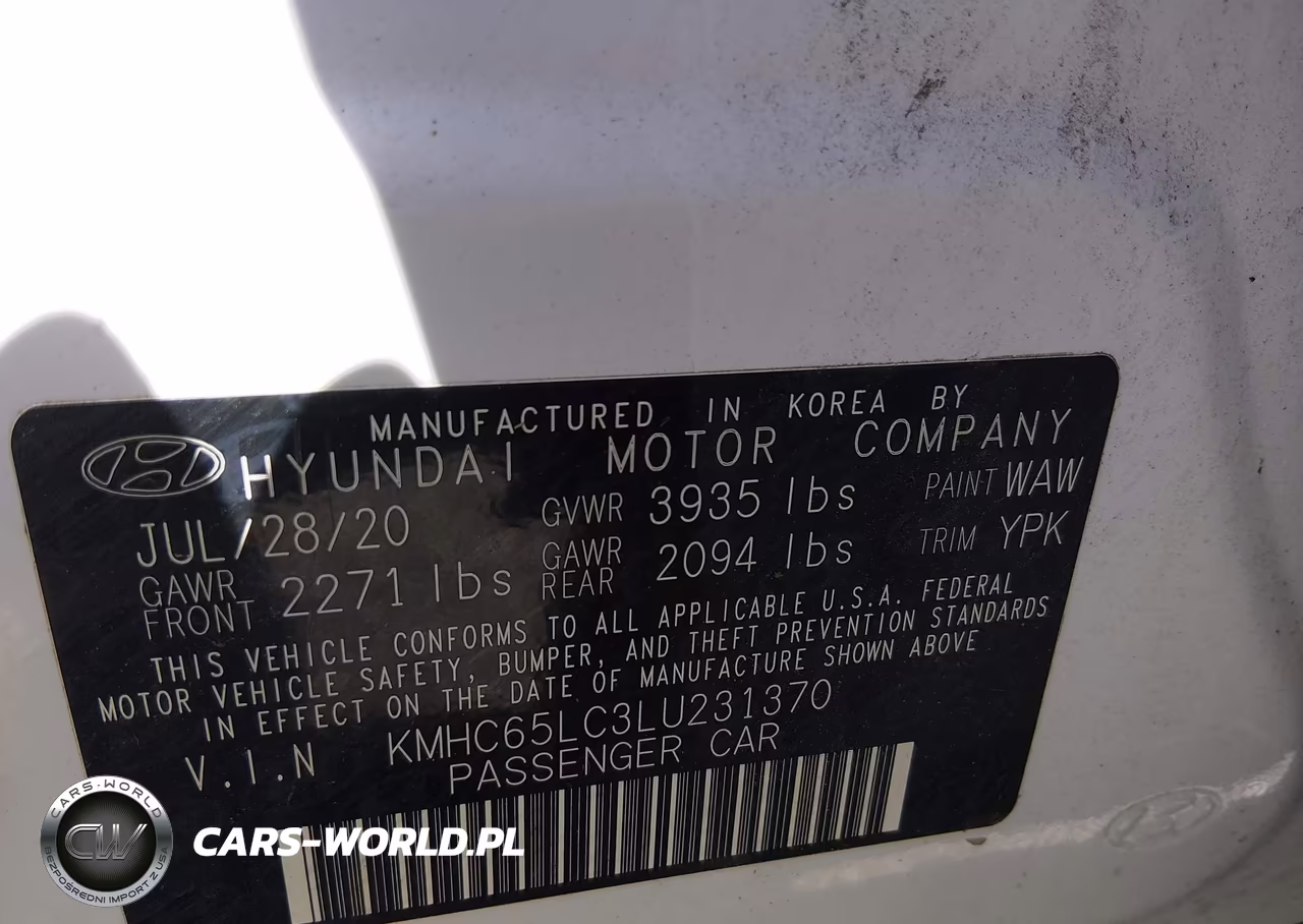 2020 Hyundai Ioniq Hybrid Blue VIN:KMHC65LC3LU231370 - 9
