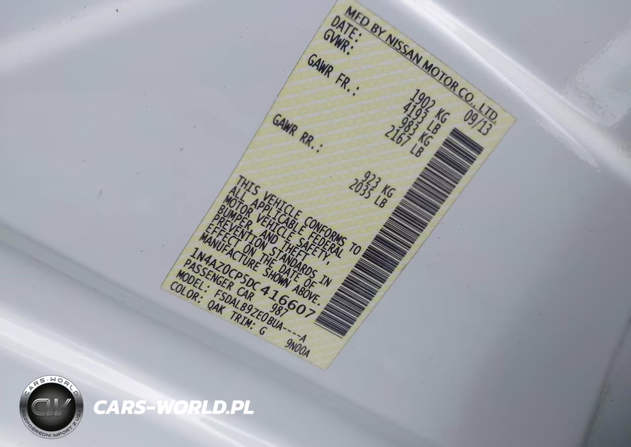 2013 Nissan Leaf S VIN:1N4AZ0CP5DC416607 - 9