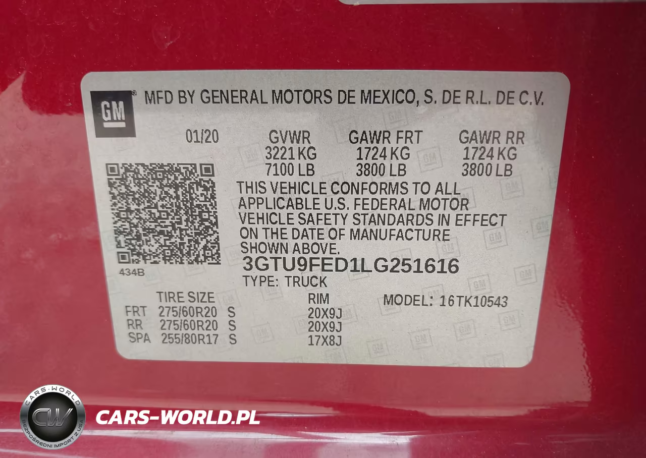 2020 GMC Sierra 1500 4Wd Short Box Denali VIN:3GTU9FED1LG251616 - 9
