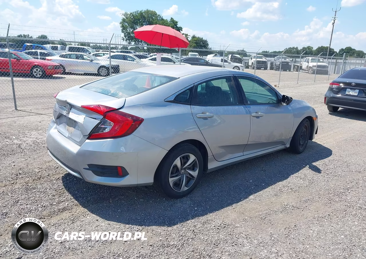 2019 Honda Civic Lx VIN:19XFC2F6XKE048382 - 4
